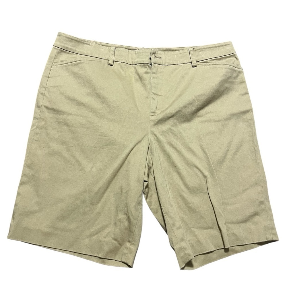 Lauren Ralph Lauren Women's Khaki Bermuda Shorts Size 14 preppy casual